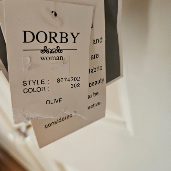 DORBY WOMAN SUIT.  Size 16W. NWT. Color: Olive - Picture 3 of 10